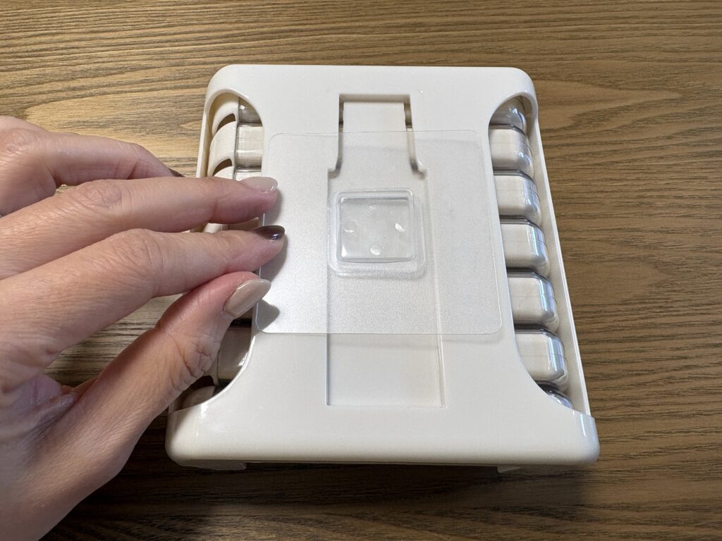 本体背面にセット