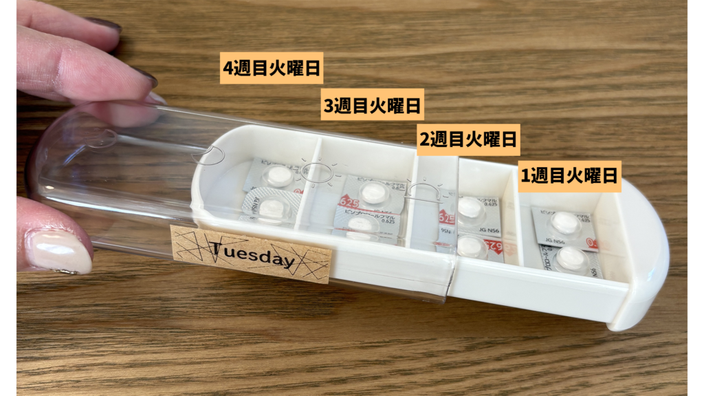 ピルケースの仕訳方法