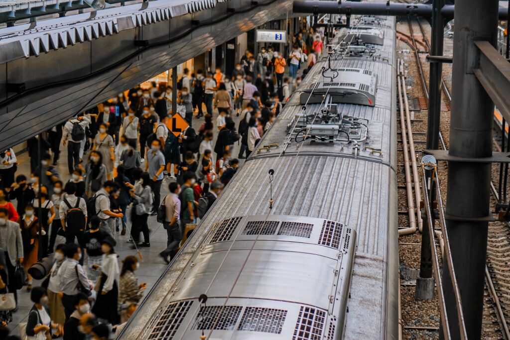 満員電車イメージ写真