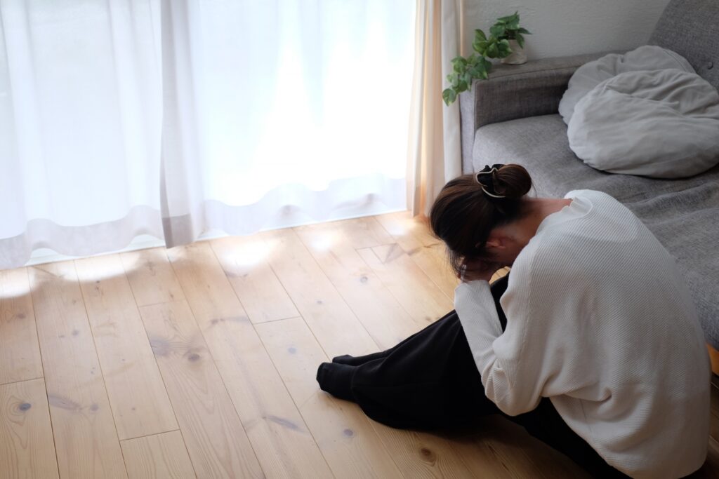 お疲れのママ